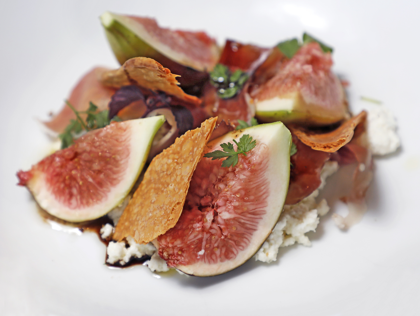 The Insalata di Fichi served at Park Hyatt Seoul’s Italian restaurant Cornerstone in Gangnam District, southern Seoul [PARK SANG-MOON]