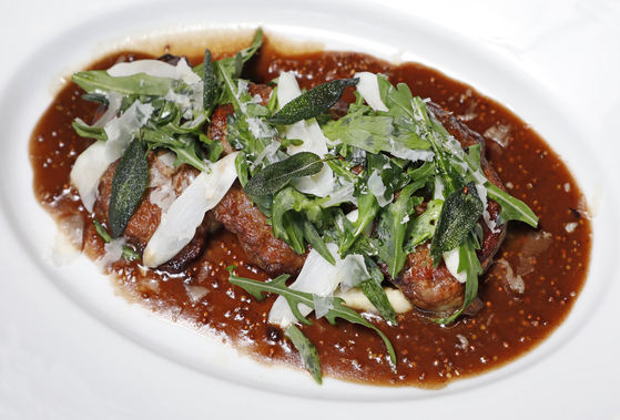 The Saltimbocca alla Romana served at Park Hyatt Seoul’s Italian restaurant Cornerstone in Gangnam District, southern Seoul [PARK SANG-MOON]