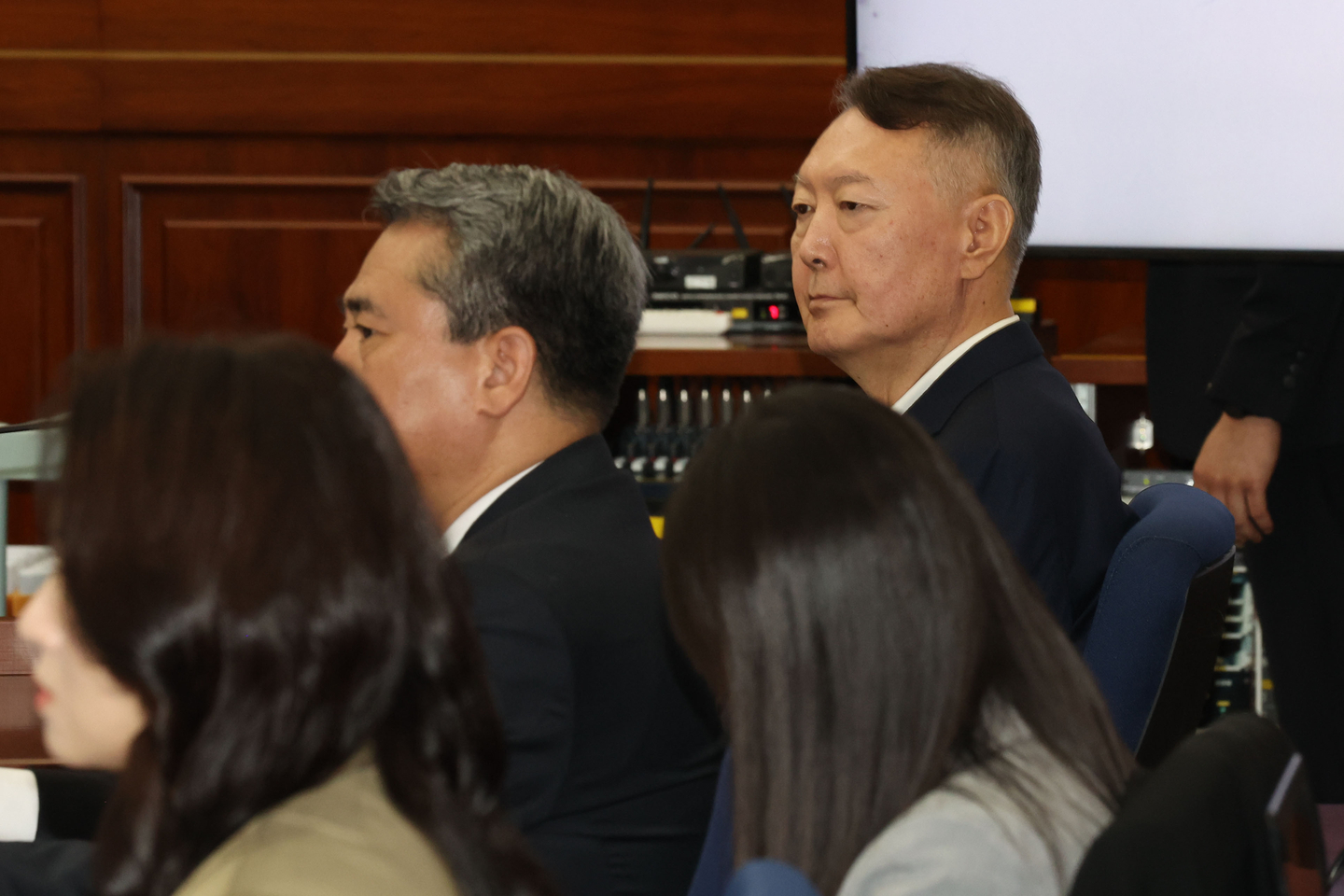 Former President Yoon Suk Yeol attends a hearing at the Seoul Central District Court in southern Seoul on Sept. 26. [JOINT PRESS CORPS]