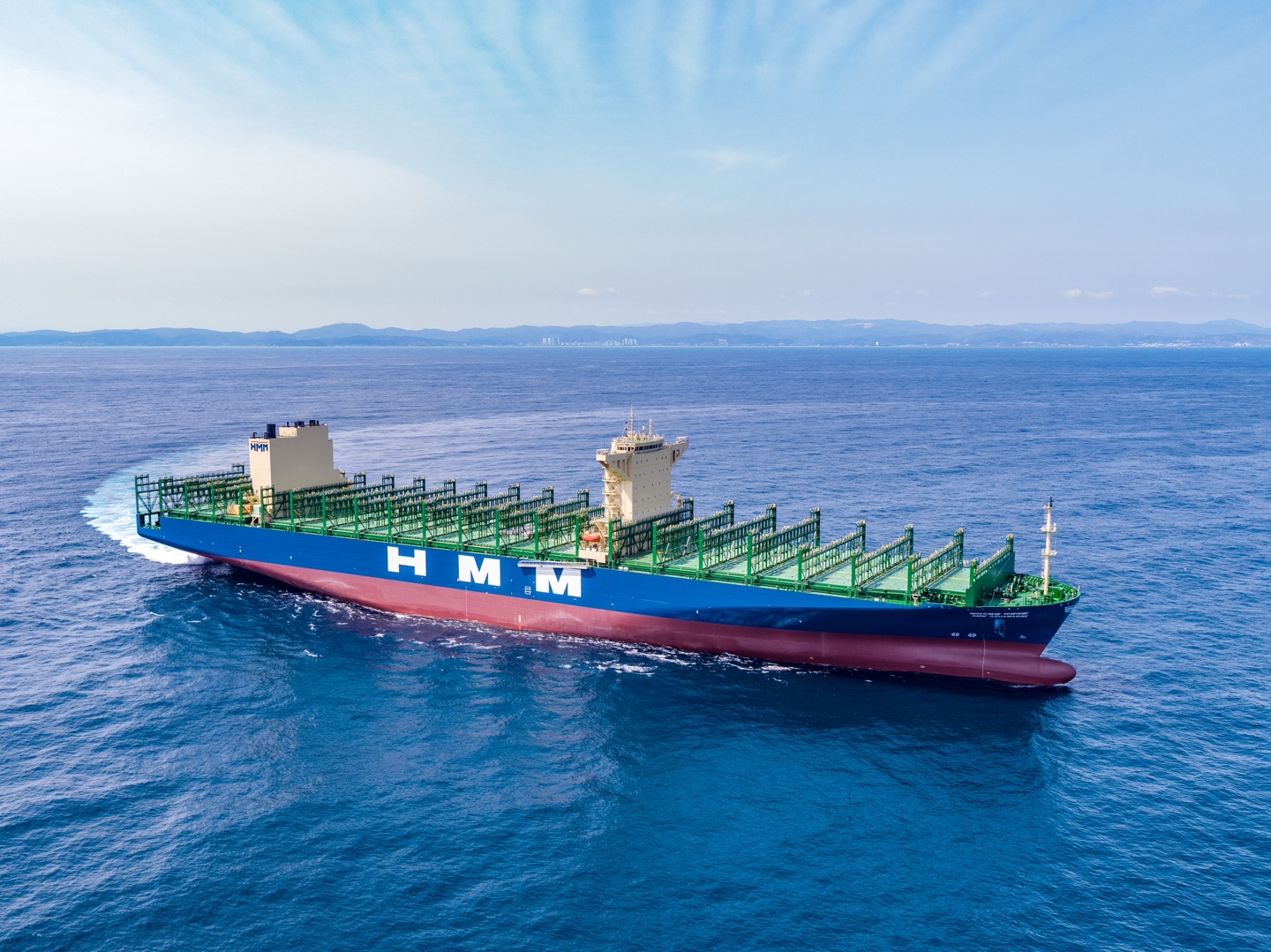 A 13,000 twenty-foot equivalent unit (TEU) container ship built by HD Hyundai Heavy Industries and delivered in 2024 [HD HYUNDAI]