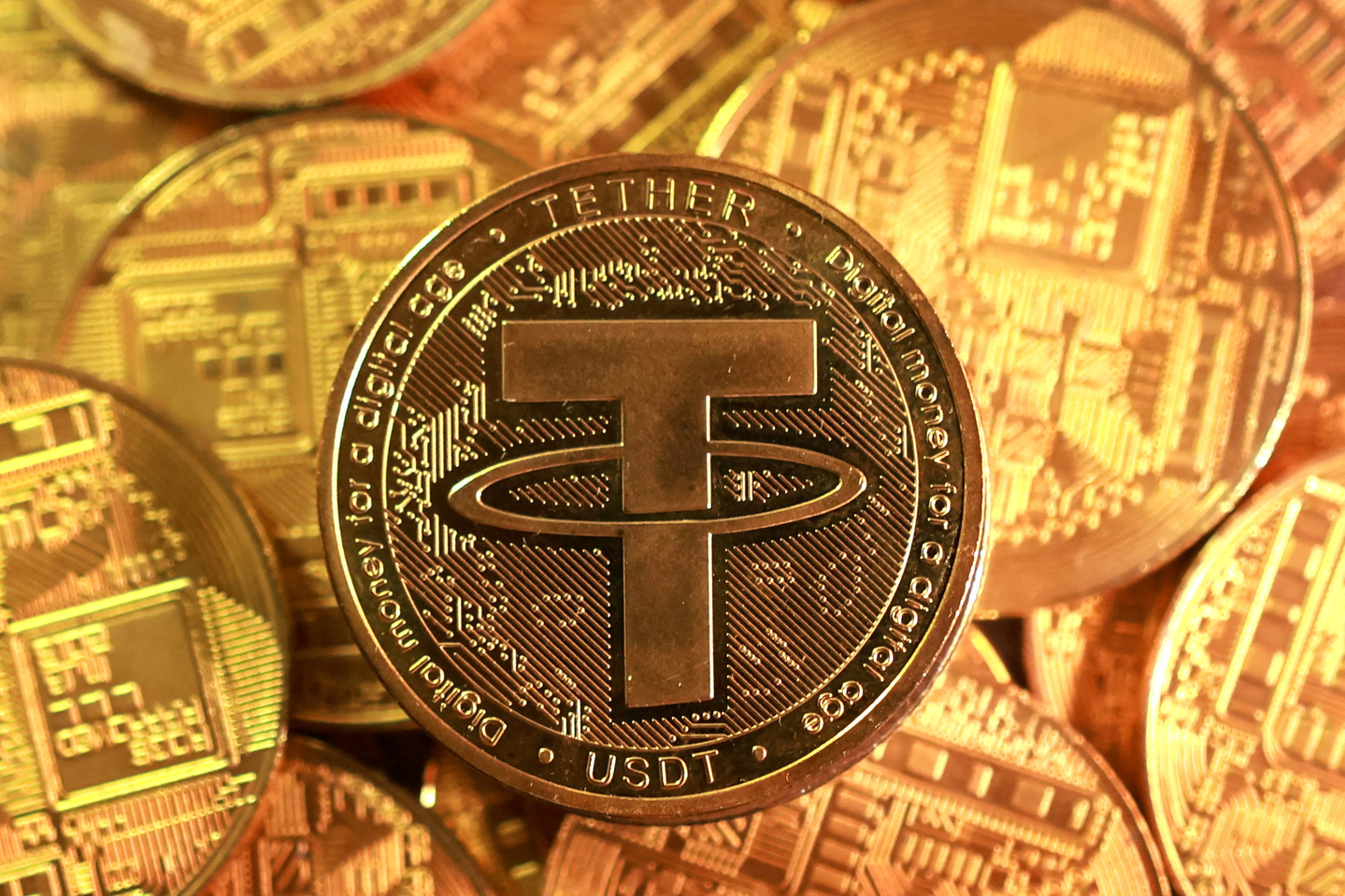 Representation of Tether stablecoin cryptocurrency [REUTERS/YONHAP]