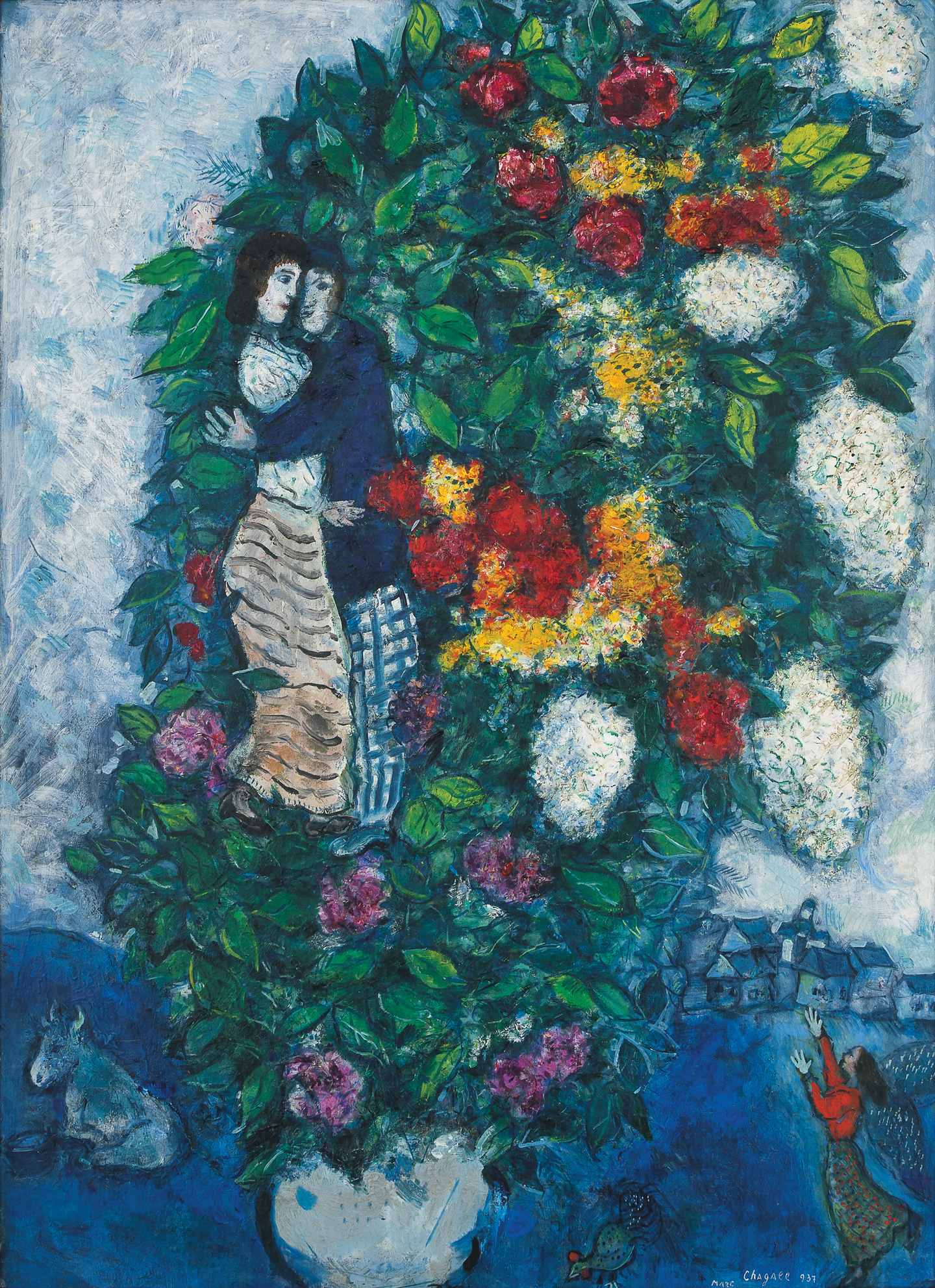 Marc Chagall’s “Bouquet de Fleurs” (1937), which sold for 9.4 billion won ($6.38 million) at a Seoul Auction sale on Nov. 24. [SEOUL AUCTION]