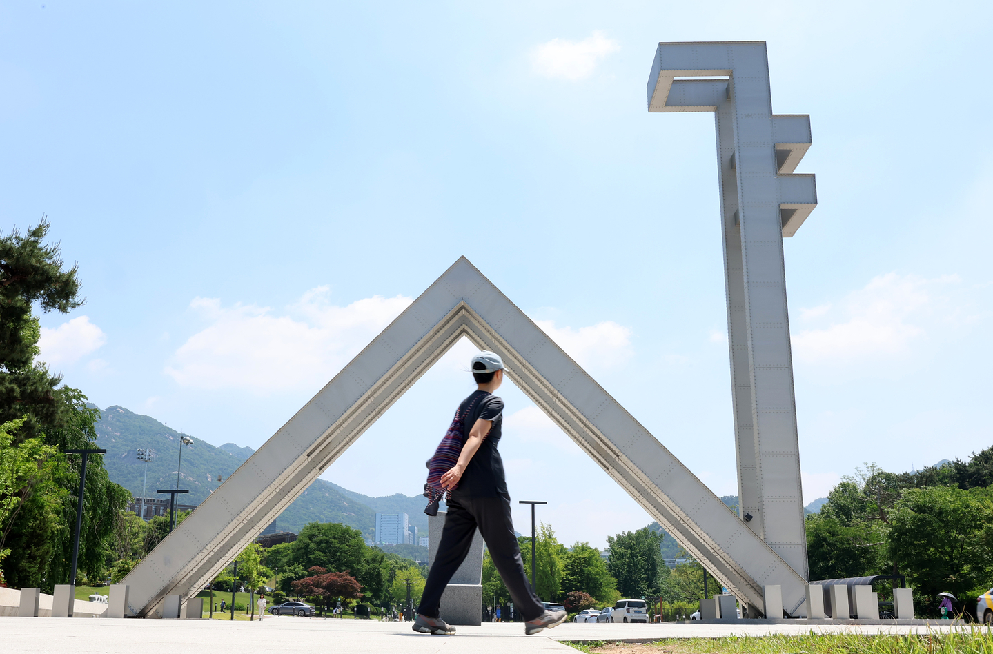 Seoul National University's main gate in Gwanak District, southern Seoul [NEWS1]