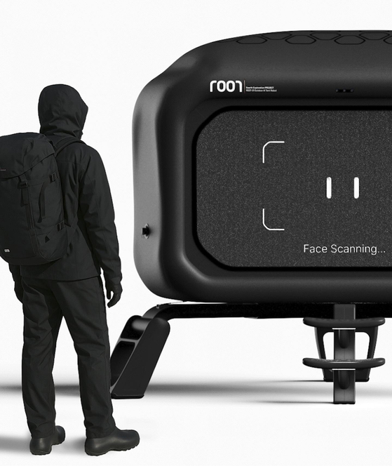 A black-colored version of ROOT, exhibited at Design Korea 2025 [KOREA INSTITUTE OF DESIGN PROMOTION]