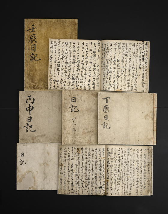 Nanjung Ilgi, otherwise known as the handwritten war diaries by Yi Sun-sin during the Imjin War (1592-8)[NATIONAL MUSEUM OF KOREA]