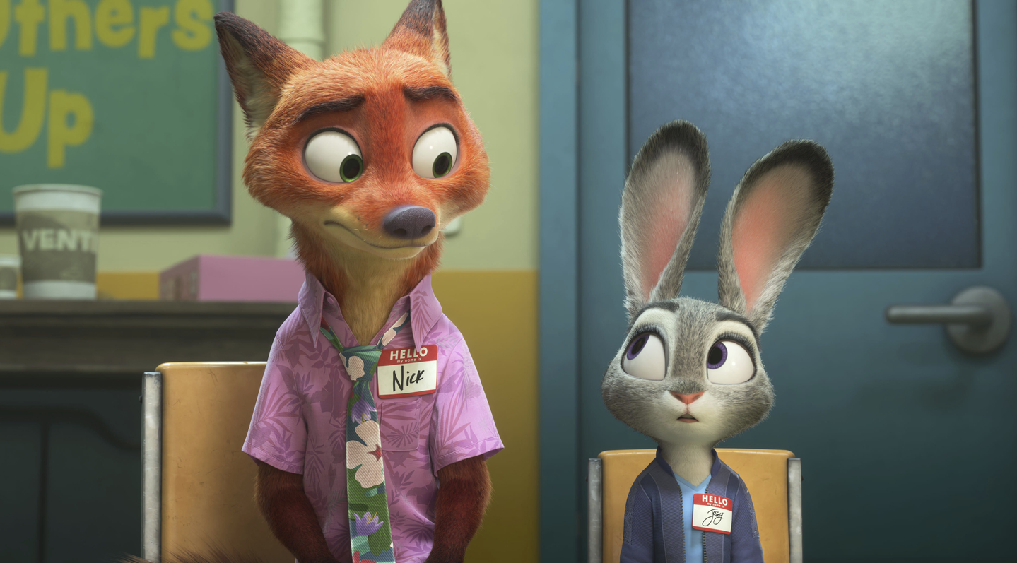 A still cut from the film "Zootopia 2" shows Nick Wilde, voiced by Jason Bateman, left, and Judy Hopps, voiced by Ginnifer Goodwin. [AP/YONHAP]