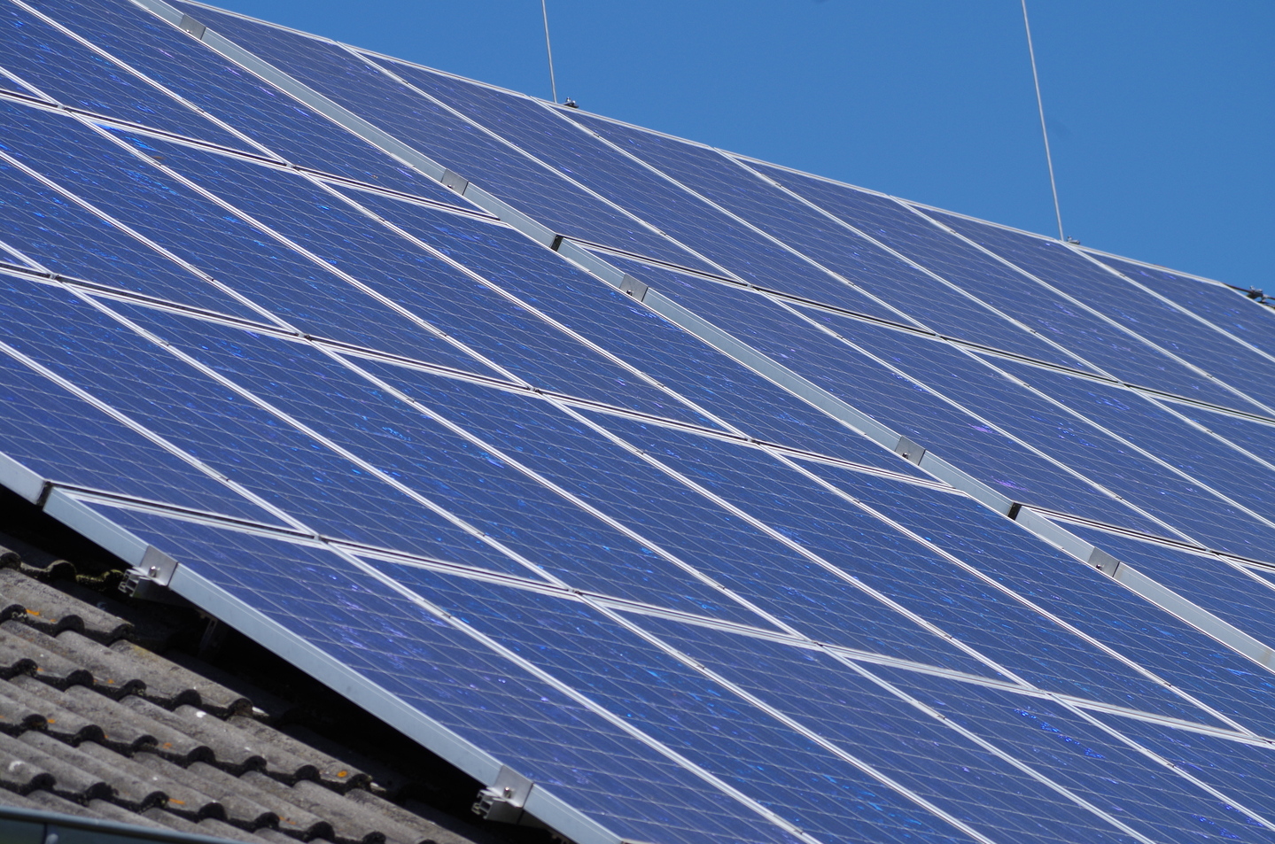Solar panels are seen in this file photo. [GETTY IMAGES]