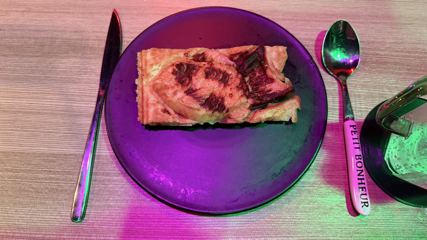 A potato-cheese-truffle bungeoppang (fish-shaped pastry) [WOO JI-WON]