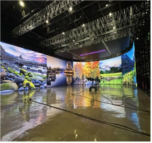 This photo, provided by the Ministry of Culture, Sports and Tourism, shows the Virtual Studio, which opened at Studio Cube in Daejeon, on Dec. 3. [YONHAP] 
