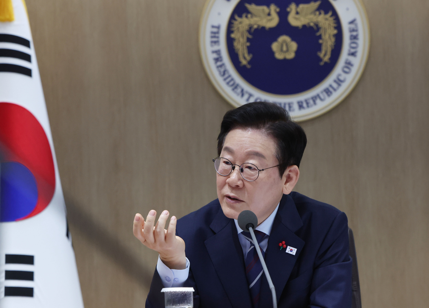President Lee Jae Myung speaks during a cabinet meeting at the presidential office in Yongsan, central Seoul on Dec. 2. [JOINT PRESS CORPS]