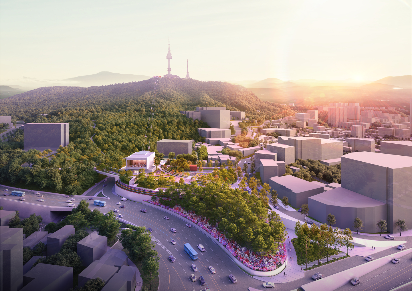 A render of Mount Namsan after renovation, designed by the Seoul Metropolitan Government [SEOUL METROPOLITAN GOVERNMENT]