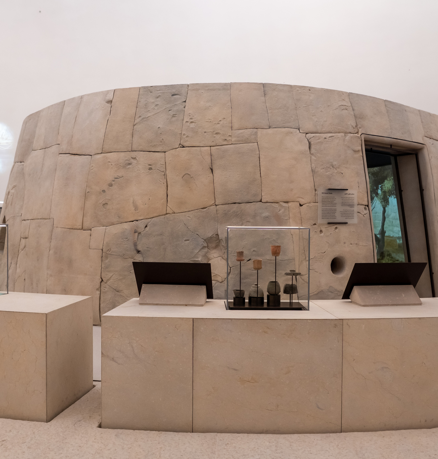 A recreation of Hili Grand Tomb inside the "To Our Ancestor gallery" at the Zayed National Museum [ZAYED NATIONAL MUSEUM]