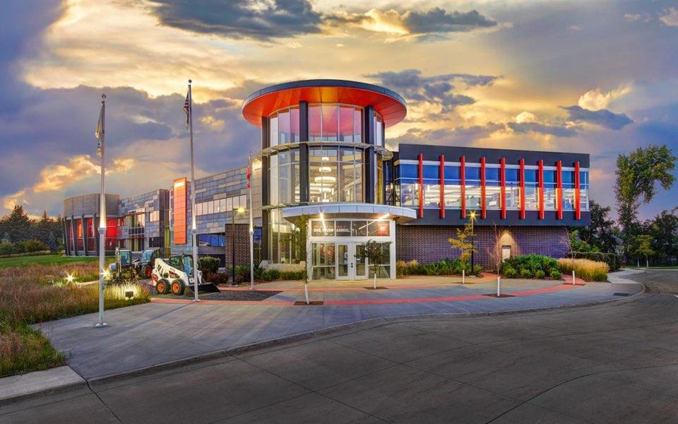 This undated file photo provided by Doosan Bobcat North America shows a building in West Fargo, North Dakota. [YONHAP] 
