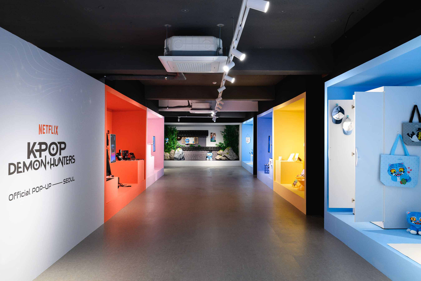 The waiting zone at Netflix's ″Kpop Demon Hunters″ pop-up store in Seongsu-dong, eastern Seoul [NETFLIX/B.STAGE]