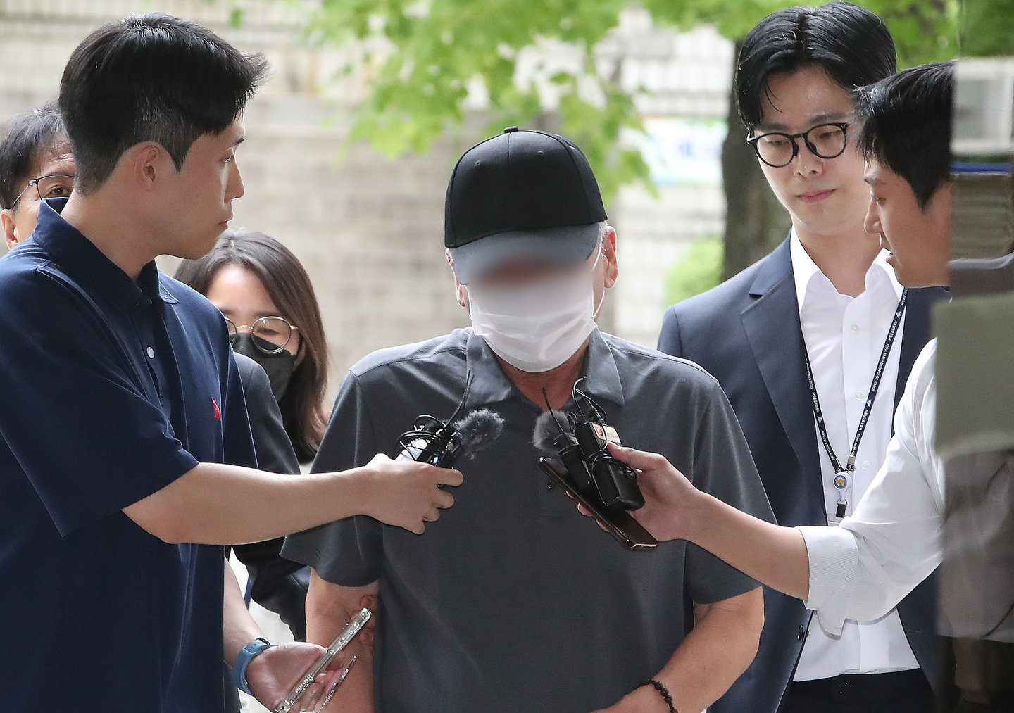 The driver behind the deadly wrong-way crash near City Hall Station, surnamed Cha, appears at the Seoul Central District Court in Seocho District, southern Seoul, for a pretrial detention hearing on July 30, 2024. [NEWS1]