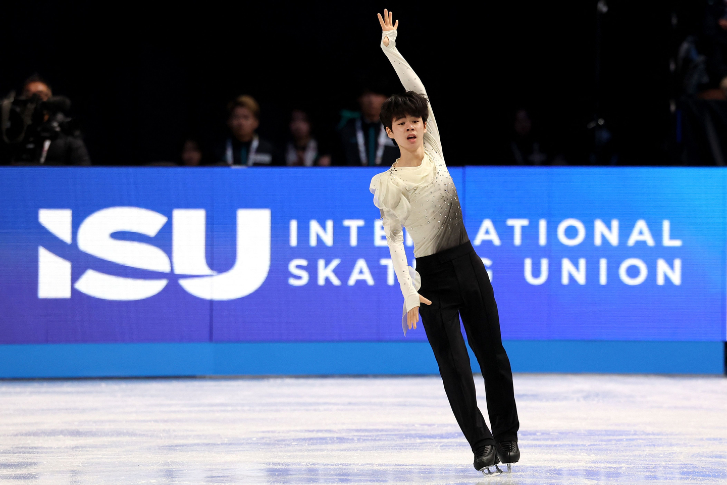 Seo Min-kyu competes in the Junior Men Free Skating at the ISU Grand Prix of Figure Skating Final in Nagoya, Japan on Dec. 5. [AFP/YONHAP]