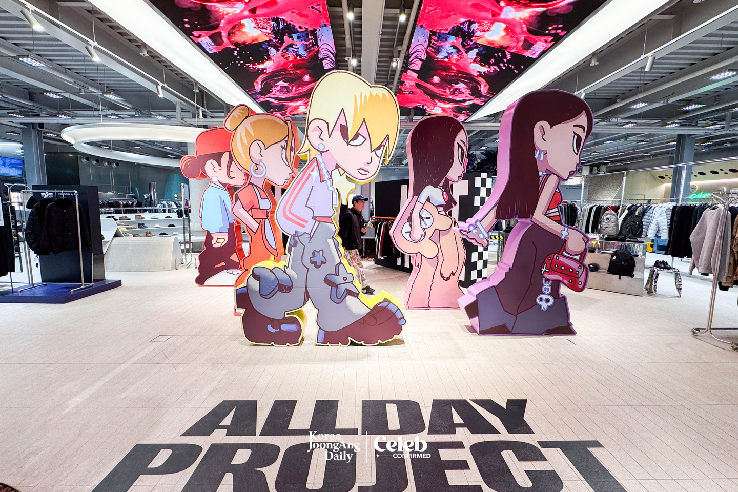 “Allday Project” pop-up store in Seongsu-dong, eastern Seoul [DANIELA GONZALEZ PEREZ]