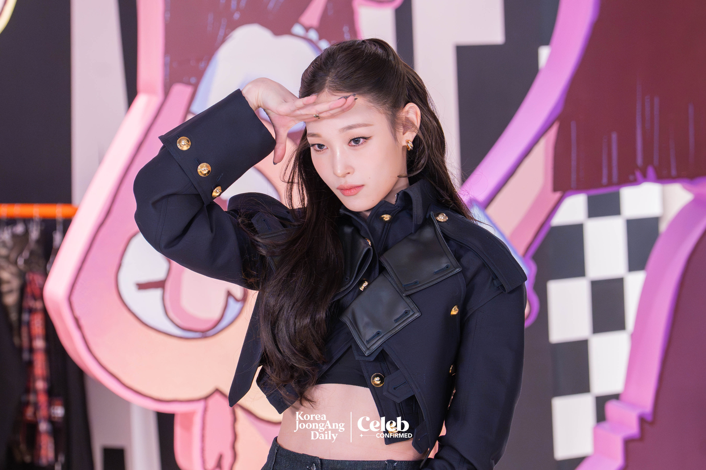 Allday Project’s Annie during a press event at the “Allday Project” pop-up store in Seongsu-dong, eastern Seoul, on Dec. 8 [DANIELA GONZALEZ PEREZ]