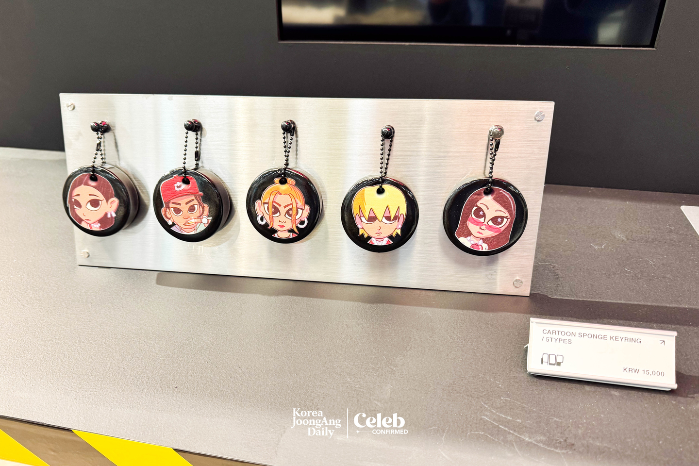 Allday Project’s merchandise sold at the “Allday Project” pop-up store in Seongsu-dong, eastern Seoul [DANIELA GONZALEZ PEREZ]