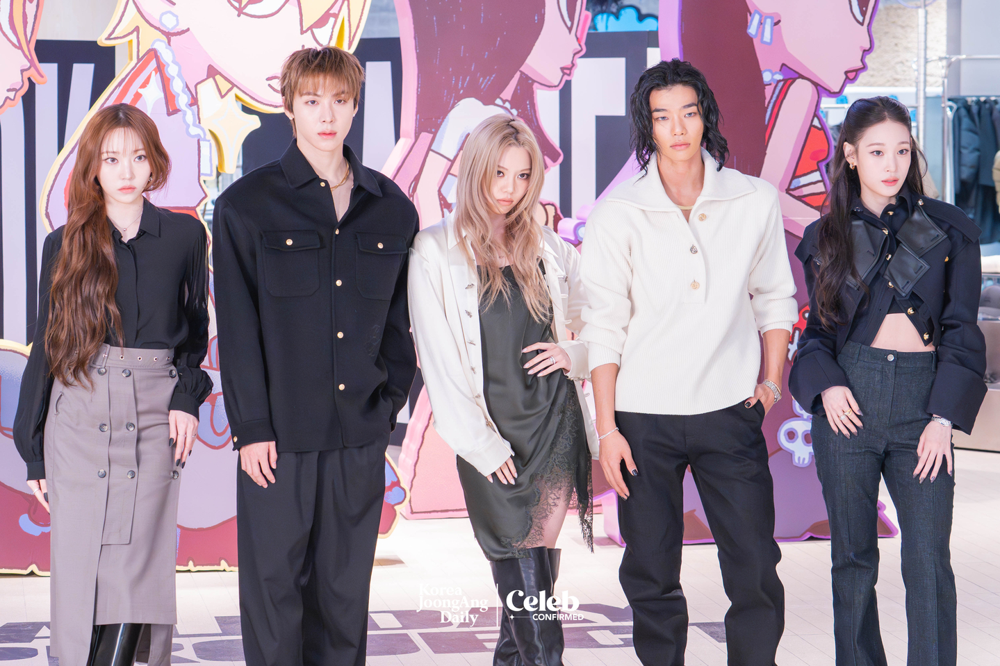 Allday Project during a press event at the “Allday Project” pop-up store in Seongsu-dong, eastern Seoul, on Dec. 8 [DANIELA GONZALEZ PEREZ]