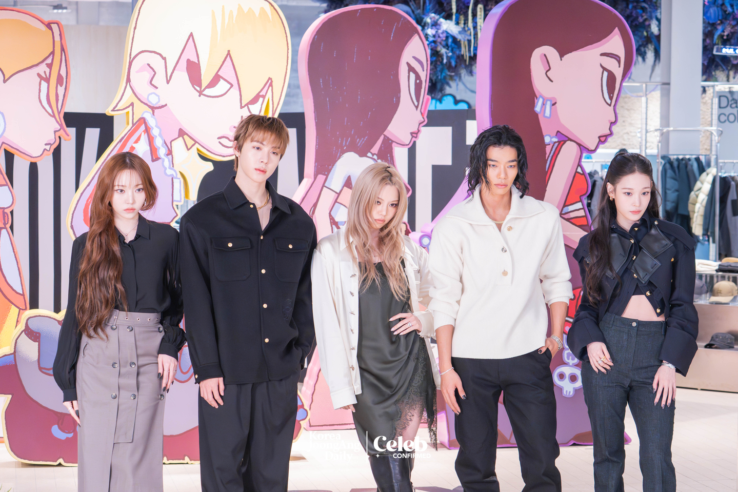 Allday Project during a press event at the “Allday Project” pop-up store in Seongsu-dong, eastern Seoul, on Dec. 8 [DANIELA GONZALEZ PEREZ]