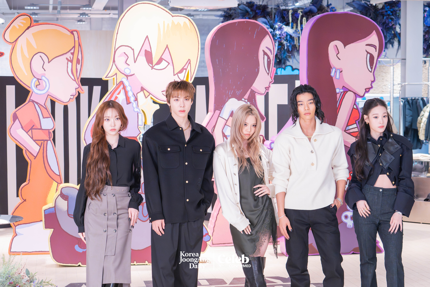 Allday Project during a press event at the “Allday Project” pop-up store in Seongsu-dong, eastern Seoul, on Dec. 8 [DANIELA GONZALEZ PEREZ]
