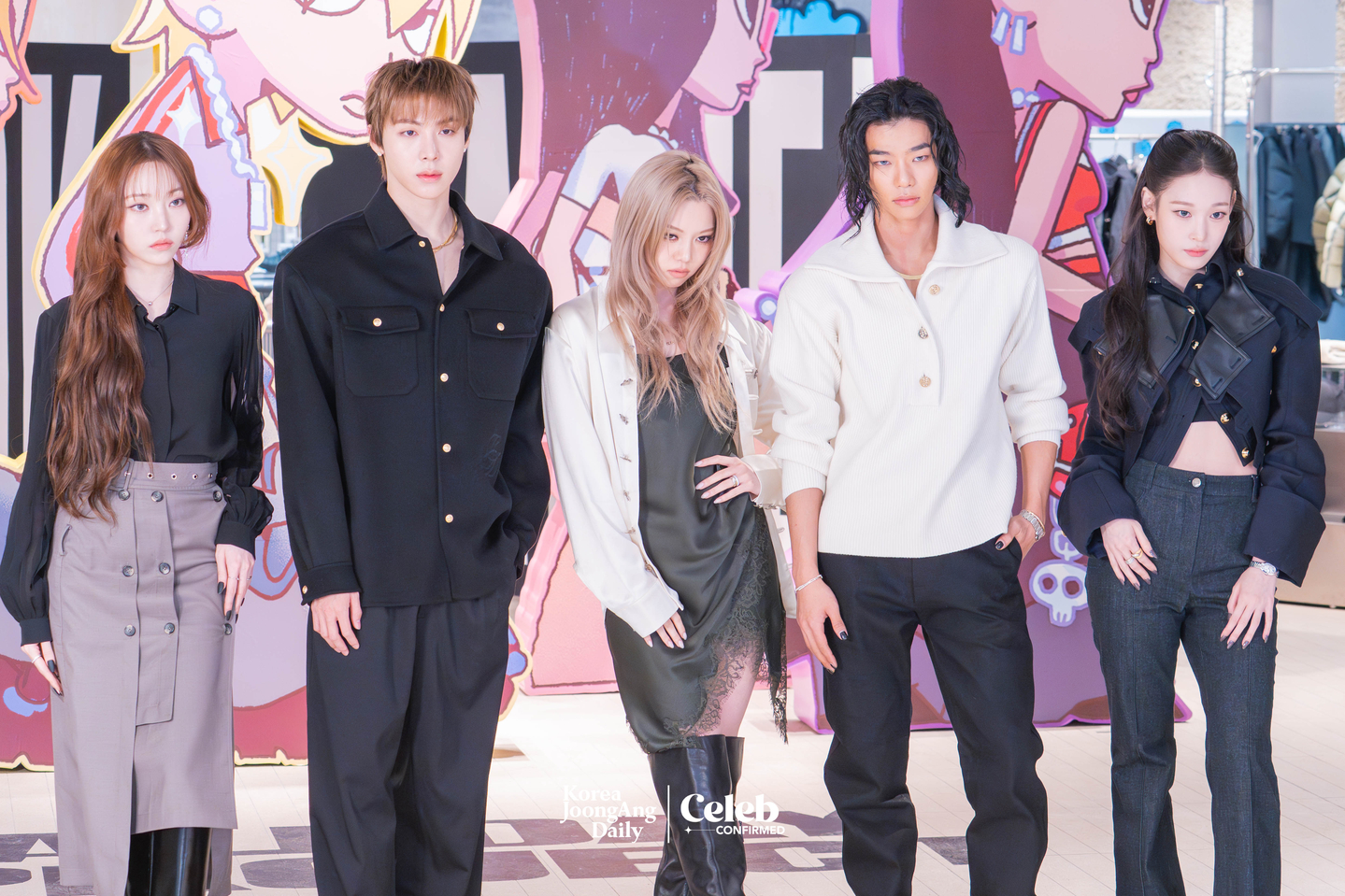 Allday Project during a press event at the “Allday Project” pop-up store in Seongsu-dong, eastern Seoul, on Dec. 8 [DANIELA GONZALEZ PEREZ]