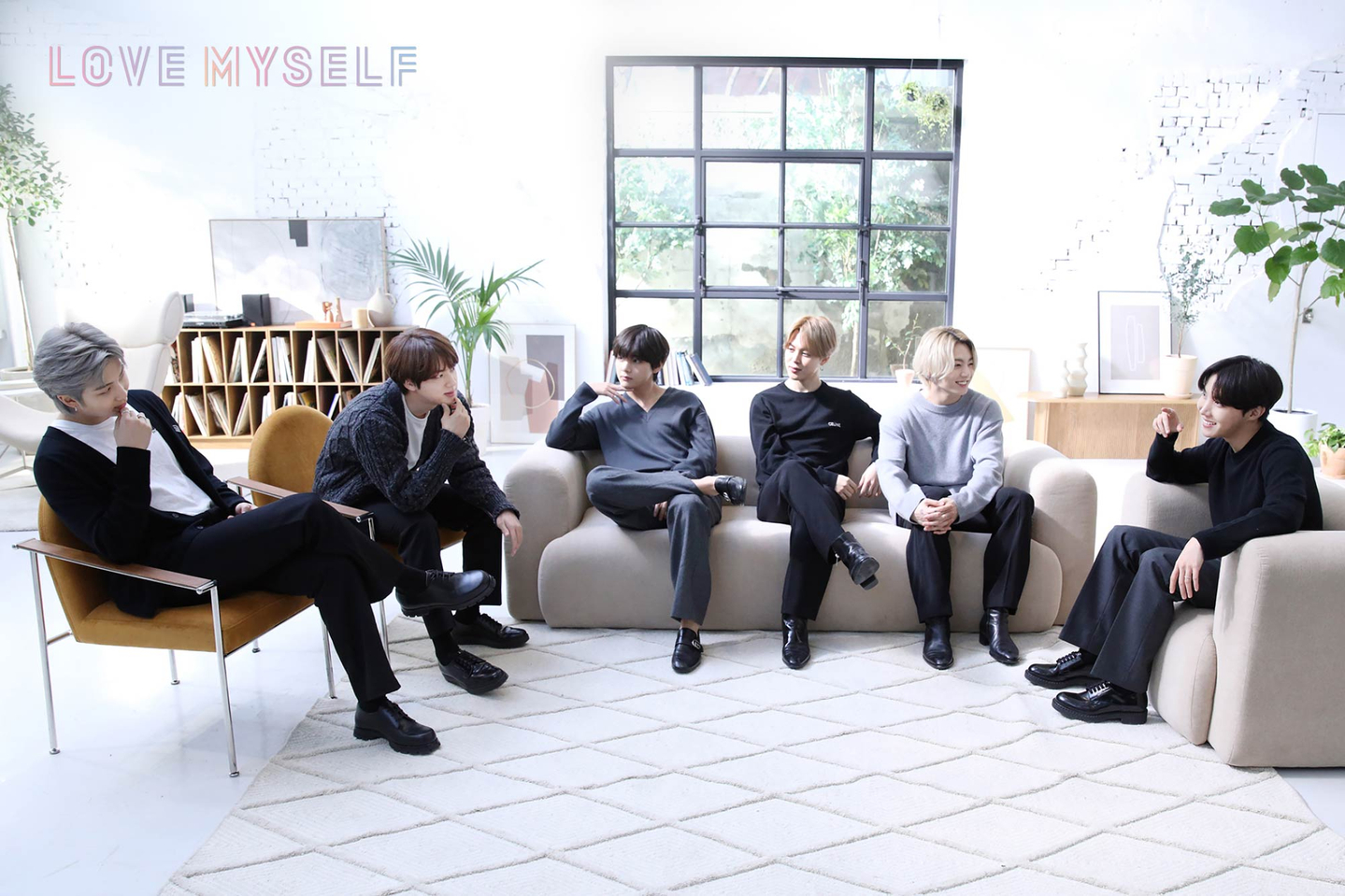 Boy band BTS promotes its ″Love Myself″ campaign, launched in 2017 with Unicef Korea to advocate against violence against children, in this photo from 2021. [BIGHIT MUSIC]