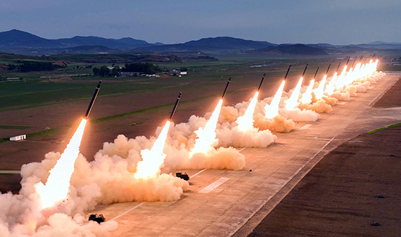 North Korea fires artillery on May 31, 2024. [KCNA]
