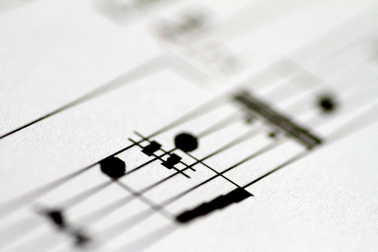 Musical notes are seen on sheet music in this illustration on April 4, 2018. [REUTERS/YONHAP]