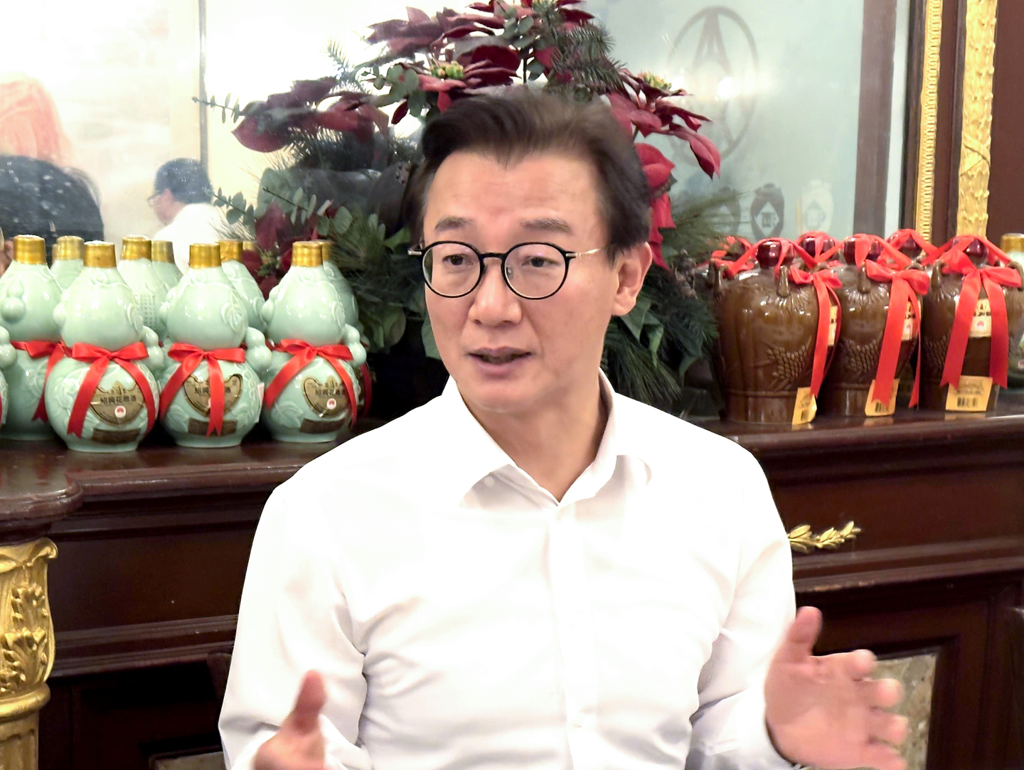 Minister of Oceans and Fisheries Chun Jae-soo speaks at a press conference in New York on Dec. 7. [YONHAP] 