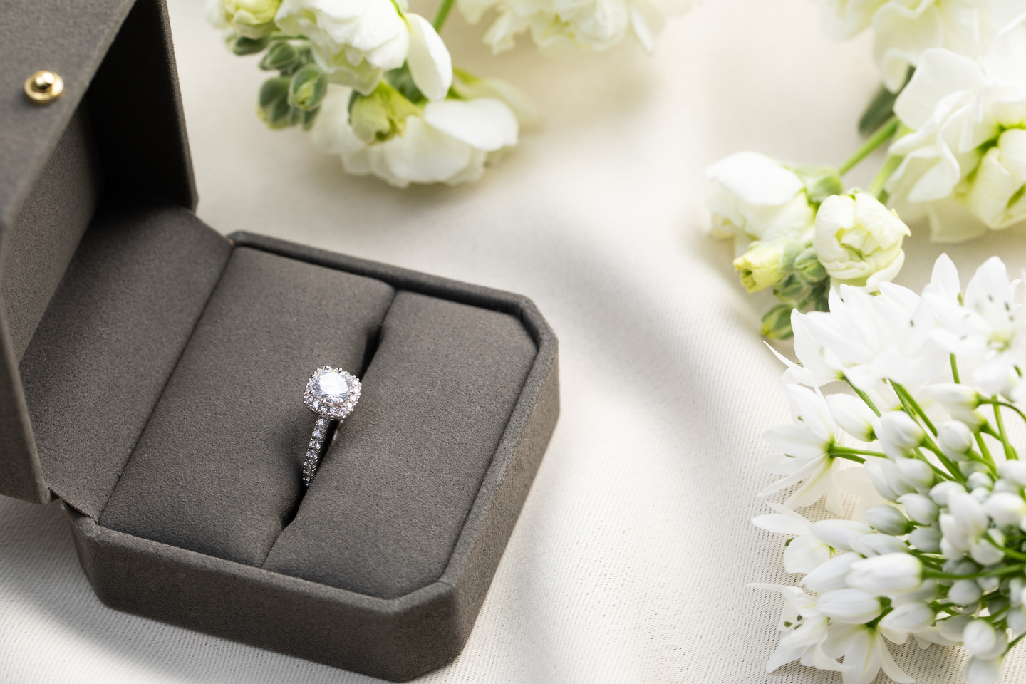 A stock photo of an engagement ring in its box [GETTY IMAGES]