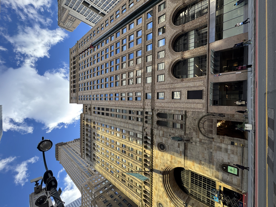 The building on the right side is Newmark's New York headquarters. [NEWMARK KOREA]