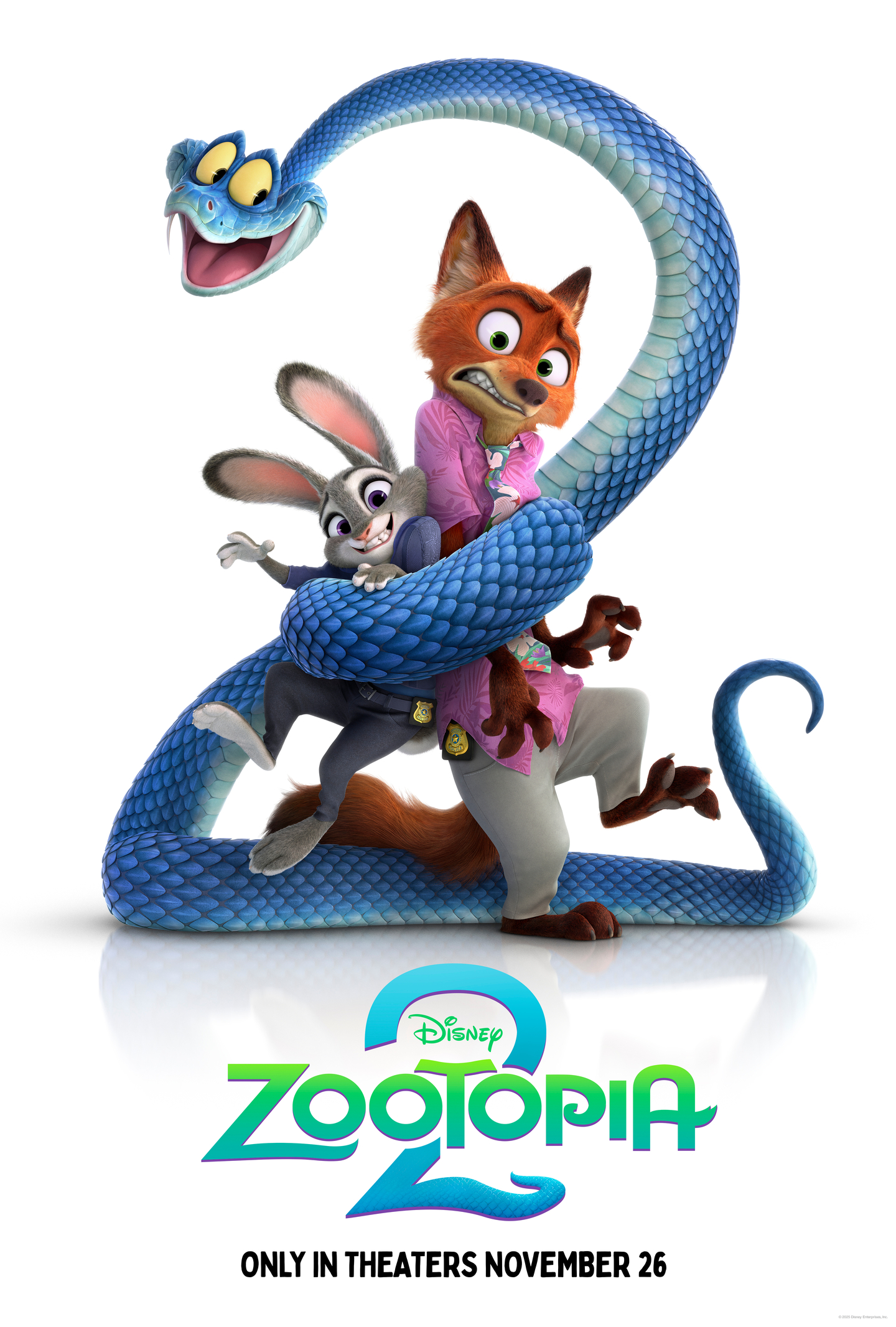 This image released by Disney shows promotional art for "Zootopia 2." [AP/YONHAP]