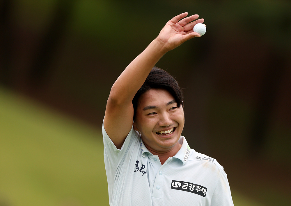 This June 22, file photo provided by the Korea PGA Tour shows Korean golfer Ok Tae-hoon. [YONHAP] 