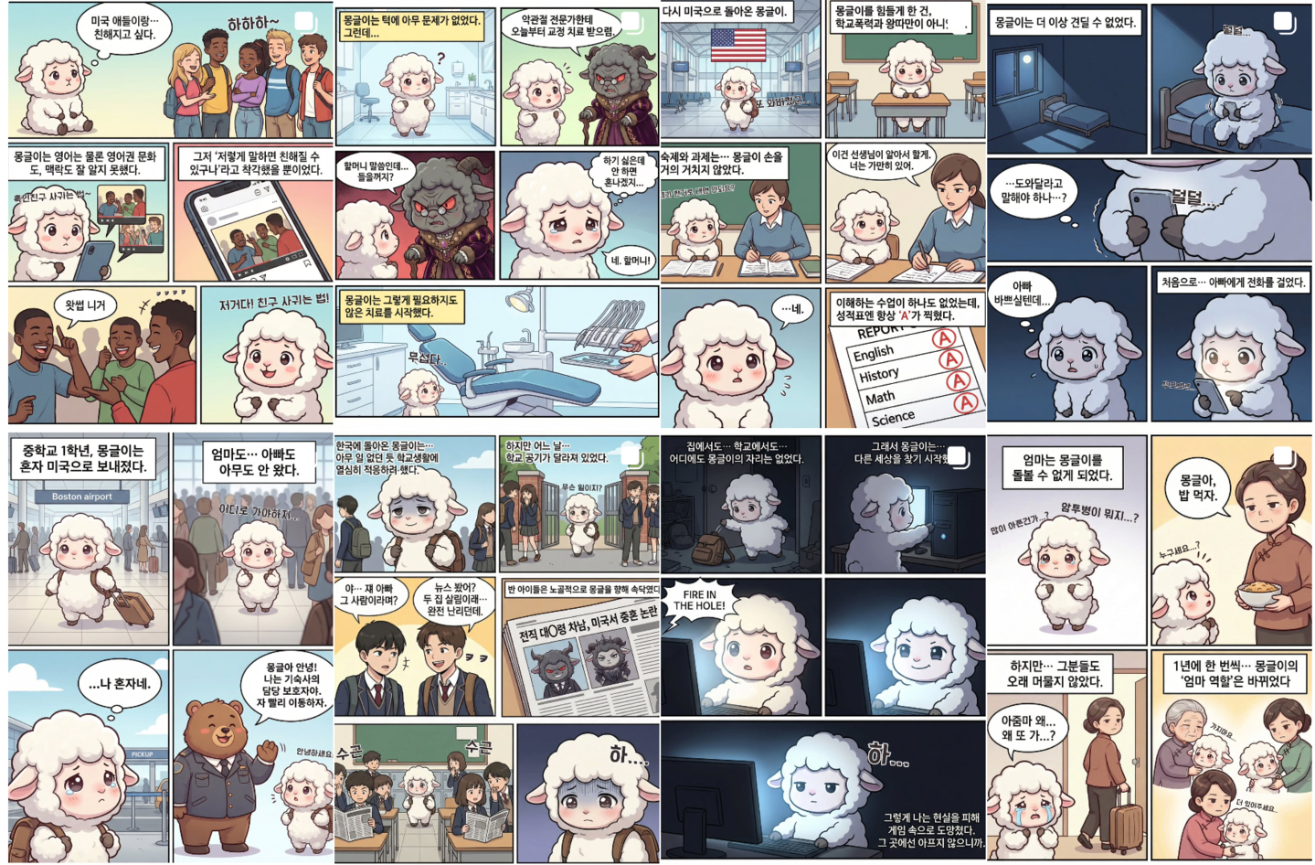 An online webtoon series by Chun Woo-won, the grandson of former President Chun Doo Hwan, posted on his Instagram account, starting on Dec. 4, 2025, shows Chun Woo-won's account of his abusive childhood. [SCREEN CAPTURE]