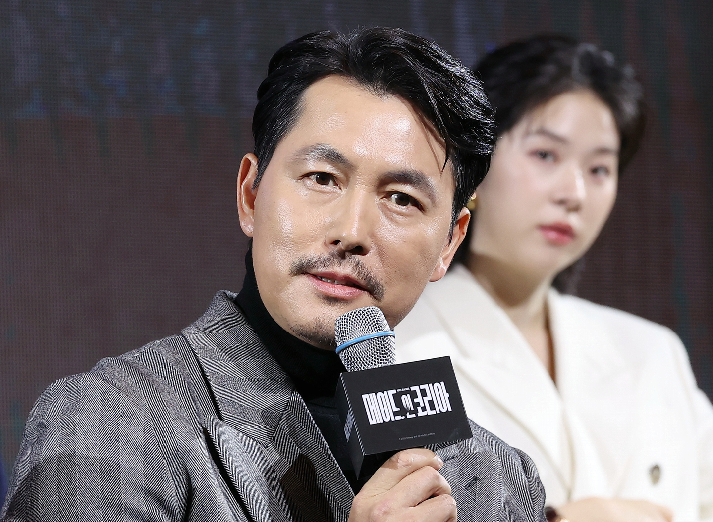 Actor Jung Woo-sung from Disney+'s ″Made in Korea″ speaks during the show's press conference held in southern Seoul on Dec. 15. [YONHAP]