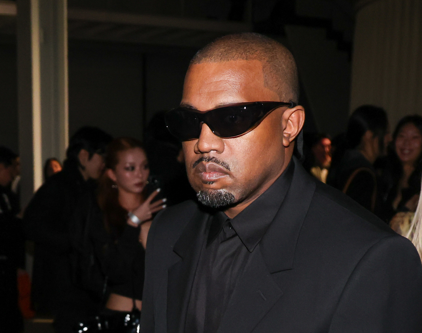 Rapper Ye, formerly known as Kanye West, departs after attending his wife Bianca Censori's performance titled ″Bio Pop (The Origin)″ in eastern Seoul on Dec. 11. [NEWS1] 