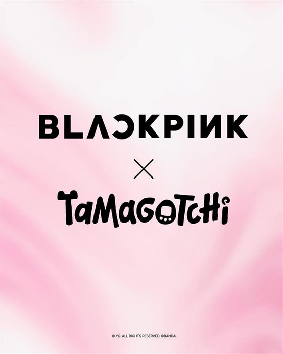 The Blackpink X Tamagotchi collaboration logo [YG PLUS]