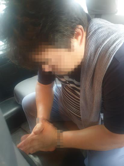 Park, the ringleader of a first-generation voice phishing ring, arrested by police in 2012 on charges of fraud after opening a call center in the Philippines and impersonating ″Team Leader Kim Mi-young″ to steal hundreds of billions of won [NATIONAL POLICE AGENCY] 