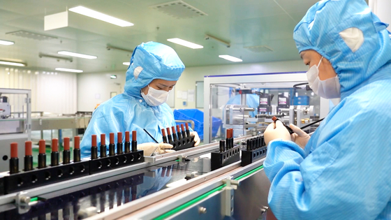 Workers at Kolmar Wuxi in China [KOLMAR KOREA]