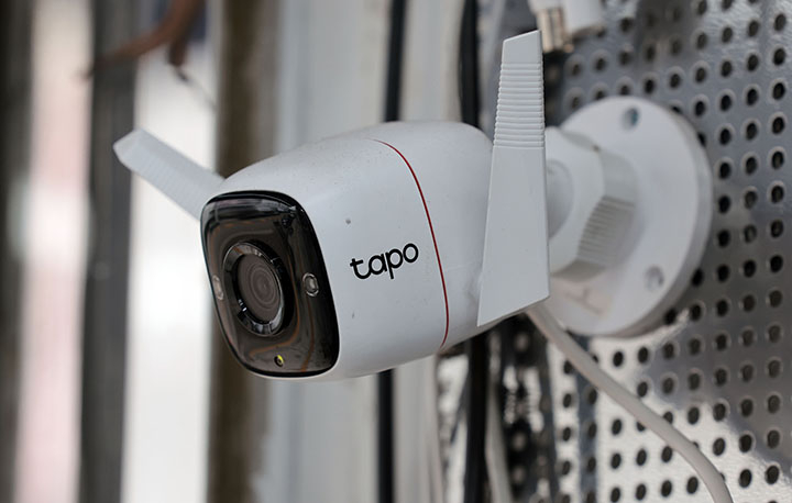 An internet protocol (IP) camera on sale at Yongsan Electronics Market in central Seoul on Nov. 14, 2024 [YONHAP]