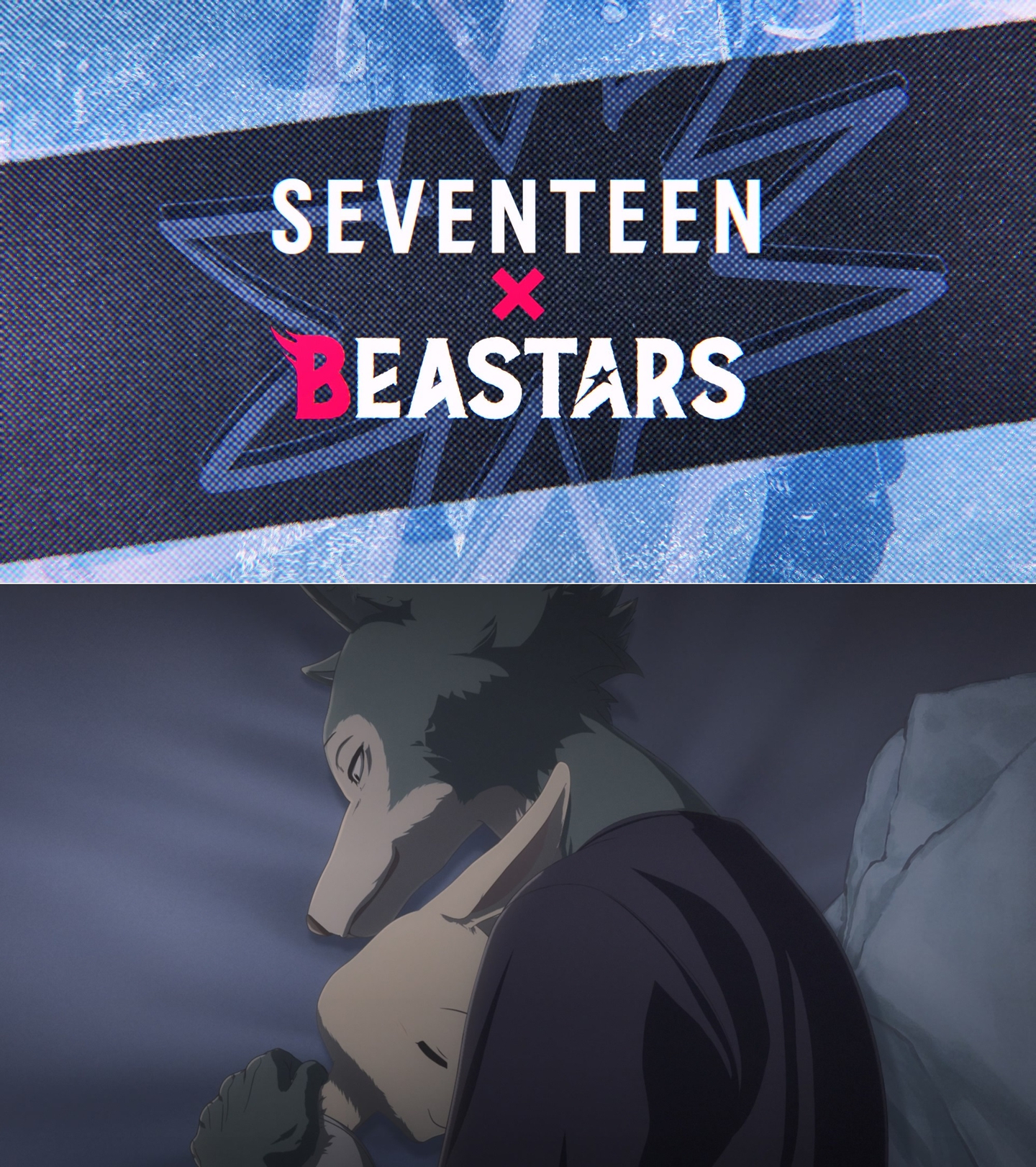 Teaser image for the Japanese anime television series ″Beastars,″ which features boy band Seventeen on the show's soundtrack [PLEDIS ENTERTAINMENT]