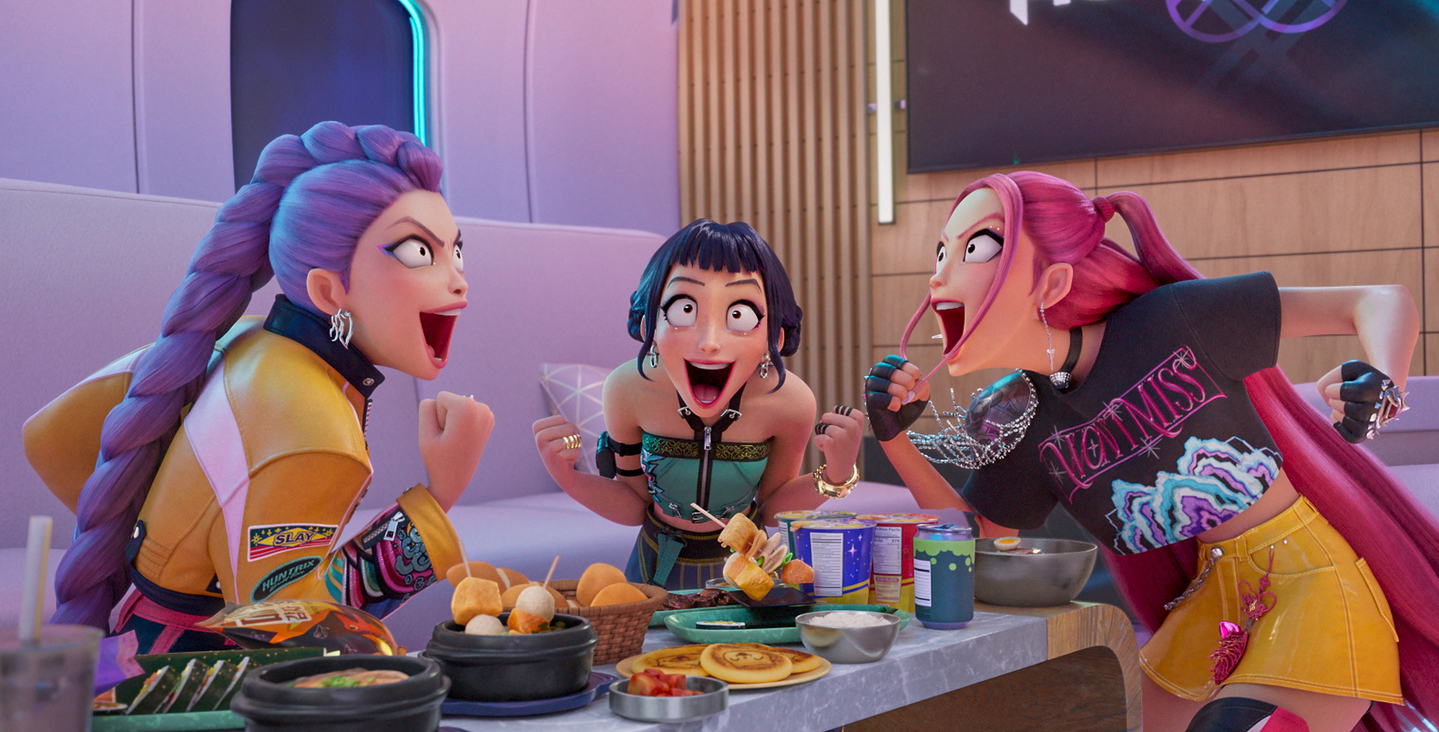 A scene from the animation film ″KPop Demon Hunters″ [NETFLIX]
