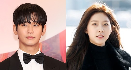 Actor Kim Soo-hyun, left, and late actor Kim Sae-ron [NEWS1]