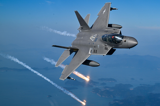 The KF-21 during a test flight on Nov. 5, 2025 [KOREAN AIR FORCE] 