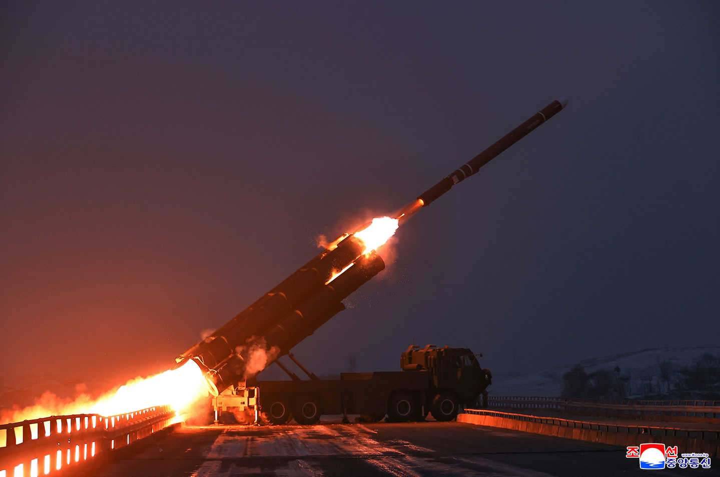North Korea tests a long-range strategic cruise missile by firing it into the Yellow Sea on Dec. 28, 2025, according to a report by the Korean Central News Agency on Dec. 29, 2025. [KOREAN CENTRAL NEWS AGENCY]