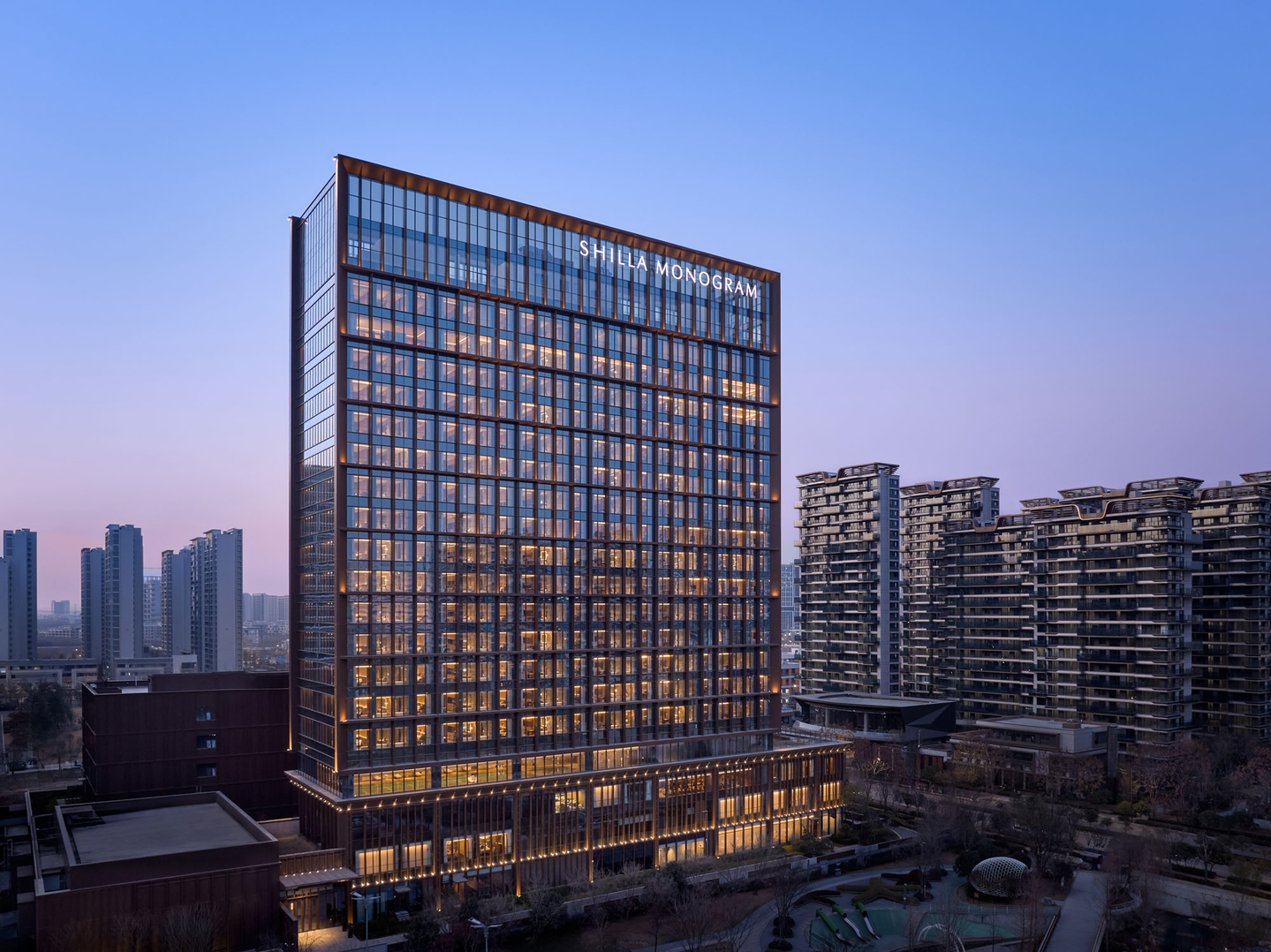A 3-D rendered image of Hotel Shilla's new China hotel, Shilla Monogram Xi'an [THE SHILLA]