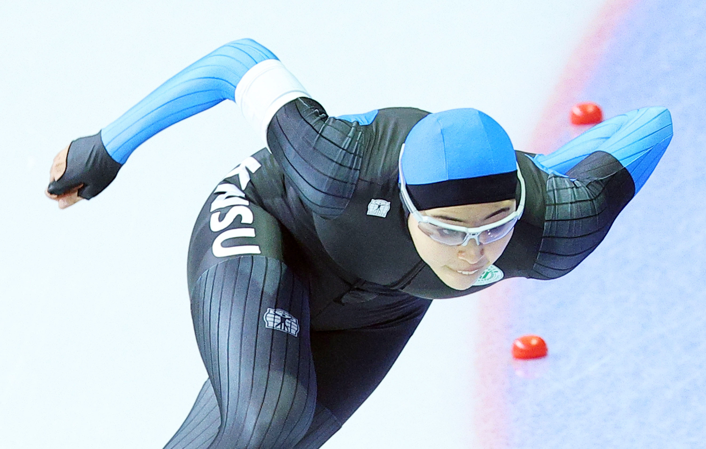 Speed skater Lee Na-hyun is seen during a national Allround Championship match at Taereung International Ice Rink in Nowon District, northern Seoul on Dec. 26, 2025. [YONHAP] 