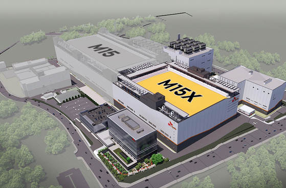 A blueprint of SK hynix's M15X chip plant in Cheongju, North Chungcheong [SK HYNIX]